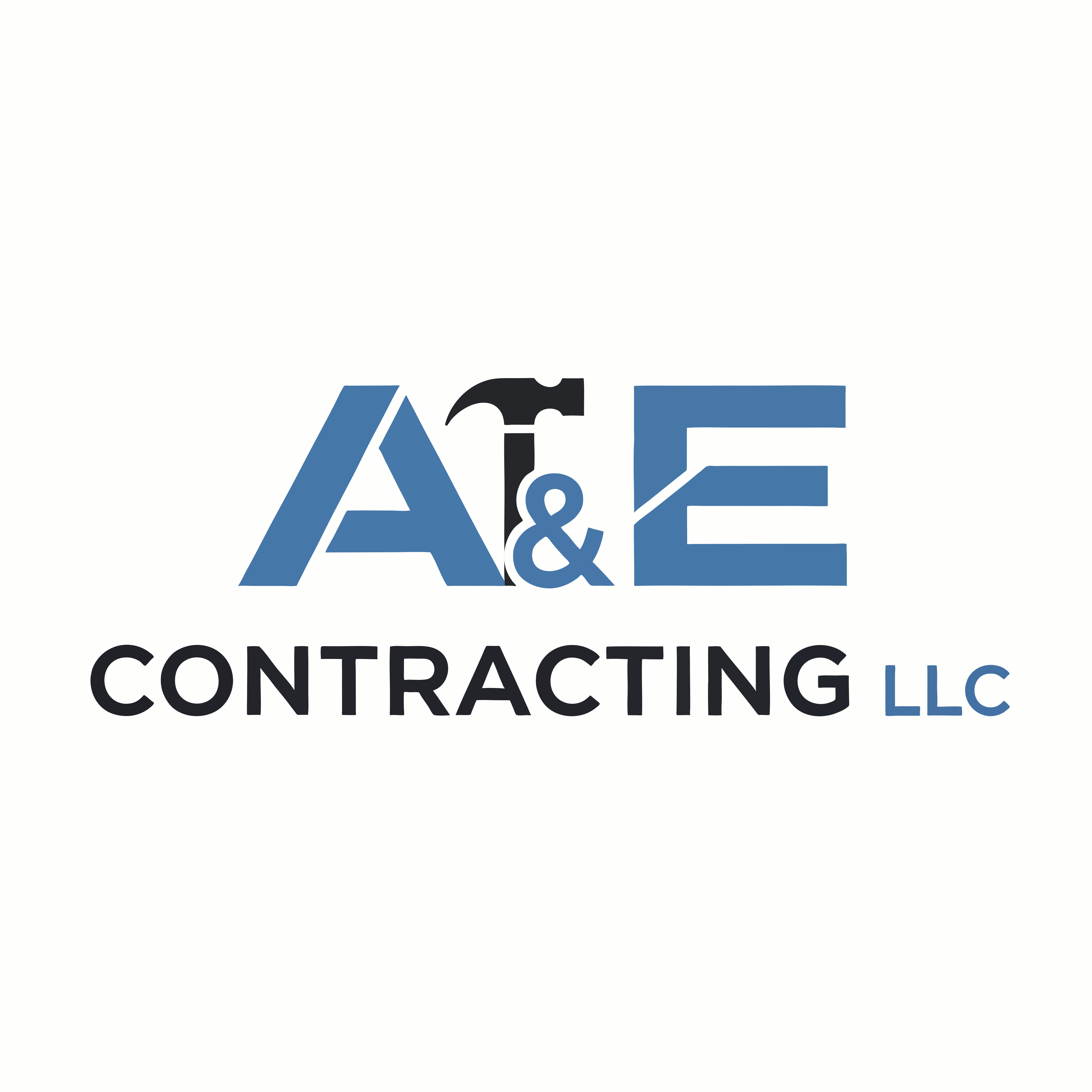 A&E Contracting hammer logo